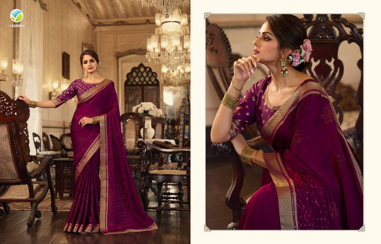 Vinay Fashion Llp Glowing Branded Sarees Catalog Lowest Price
